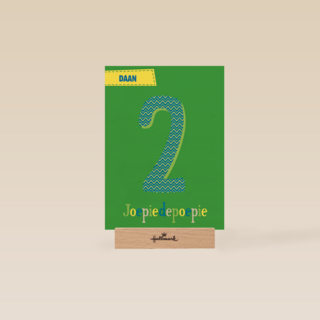 hoera jij bent 2 jaar