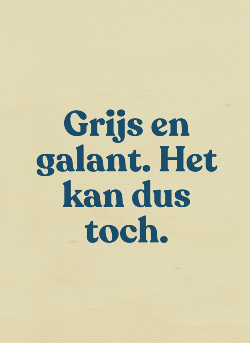 Houten Kaart Verjaardagskaarten | Verjaardag Kaart Andc Grappig Grijs En Galant Het Kan Dus Toch