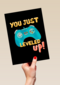 Verjaardagskaart gamecontroller level up