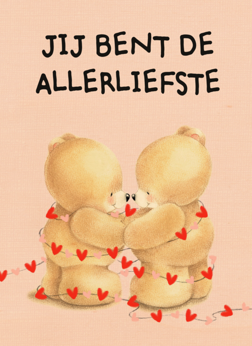 Houten Kaart Valentijn | Houten Kaart Hallmark | Valentijn | Valentijnskaart Klassiek Forever Friends Jij Bent De Allerliefste