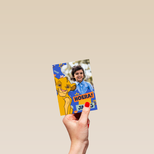 Simba Jarig fotokaart