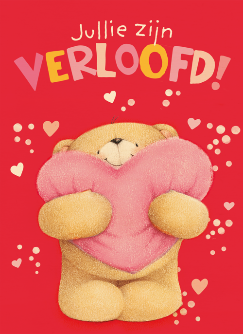 Houten Kaart Huwelijksjubileum | Houten Kaart Hallmark | Huwelijksjubileum | Forever Friends Jullie Zijn Verloofd