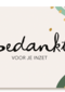 Bedankt kaart thuiswerken bedankt voor je inzet