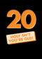 verjaardagskaart man 20 holy shit you are old