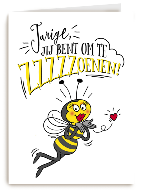 verjaardagskaart je bent om te zzzzzoenen