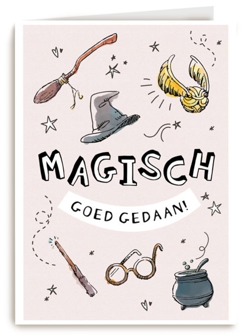 Kaart | Hallmark | Compliment | Complimentkaart Harry Potter Magisch Goed Gedaan