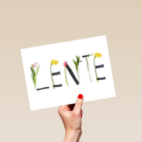 lente met bloemen