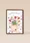 Matia Gefeliciteerd Theepot vol bloemen