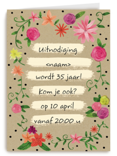 verjaardag vieren uitnodiging