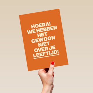 verjaardag kaart vrouw niet over je leeftijd