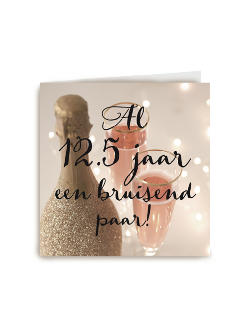 Al 12,5 jaar een bruisend paar