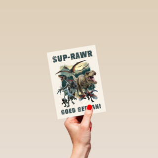 Compliment kaart dino