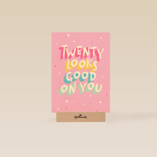 Verjaardagskaart twenty looks good on you vrouw