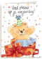 verjaardagskaart kids beer surprise matia studio