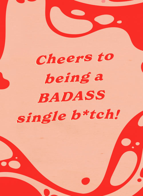 Houten Kaart Vriendschap Liefde Liefdesverdriet | Houten Kaart Hallmark | Vriendschap Liefde Liefdesverdriet | Cheers To Being A Badass