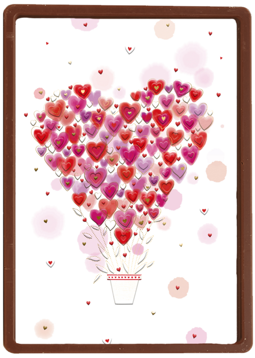 Chocolade Kaart Valentijn | Hallmark | Chocolade Kaart Hallmark | Valentijn | Valentine Turnowsky Hearts