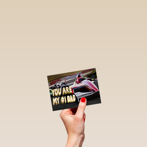 vaderdag kaart raceauto
