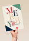Merry Christmas Bright New Year Modern