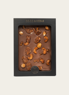 Coco & Sebas Melkchocolade Tablet met Gekarameliseerde Noten