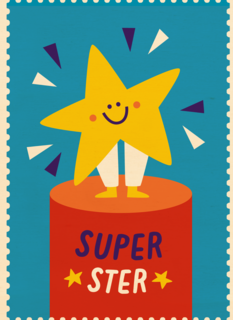 Kinderpostzegels - Superster