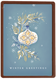 Kerstkaart stijlvol wintergreetings