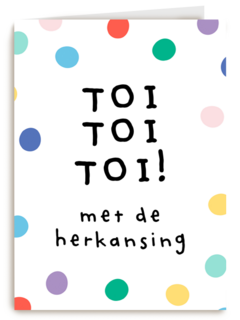 Gezakt kaart toi toi toi met de herkansing