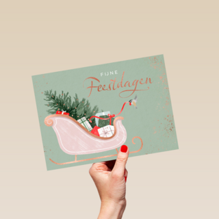 Fijne feestdagen arreslee