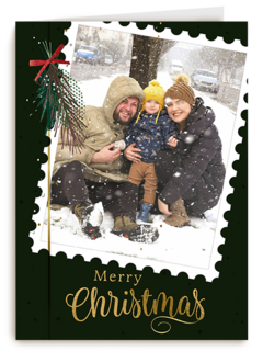 Kerst Foto postzegel