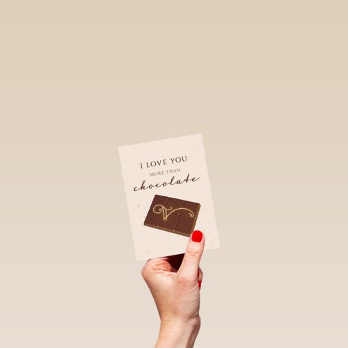 I love you more than chocolate