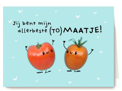 vriendschap kaart klassiek jij bent mijn allerbeste tomaatje