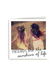 valentijnkaart friends are the sunshine of life
