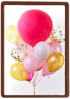 van harte met deze roze ballonnen