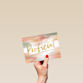 Verjaardagskaart stijlvol Proficiat