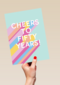 Verjaardagskaart vrouw cheers to fifty years 50