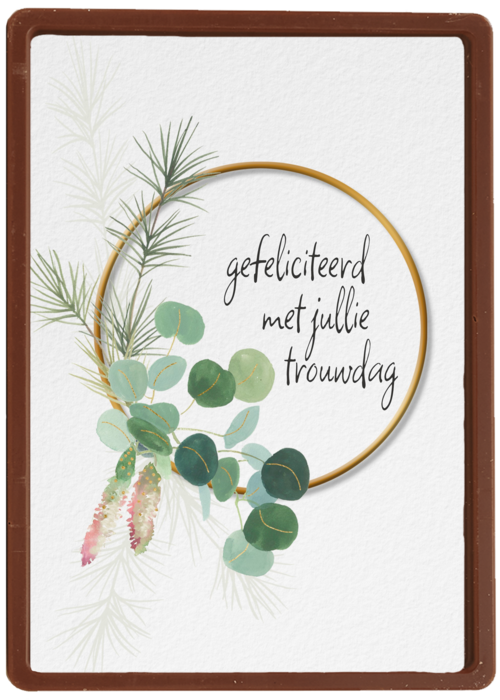 Kaart Hallmark | Huwelijksjubileum | Trouwdagkaart Gefeliciteerd Met Jullie Trouwdag Bladeren
