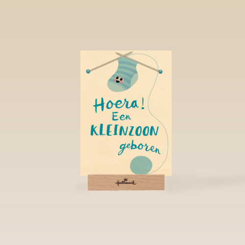 hoera hoera een kleinzoon geboren