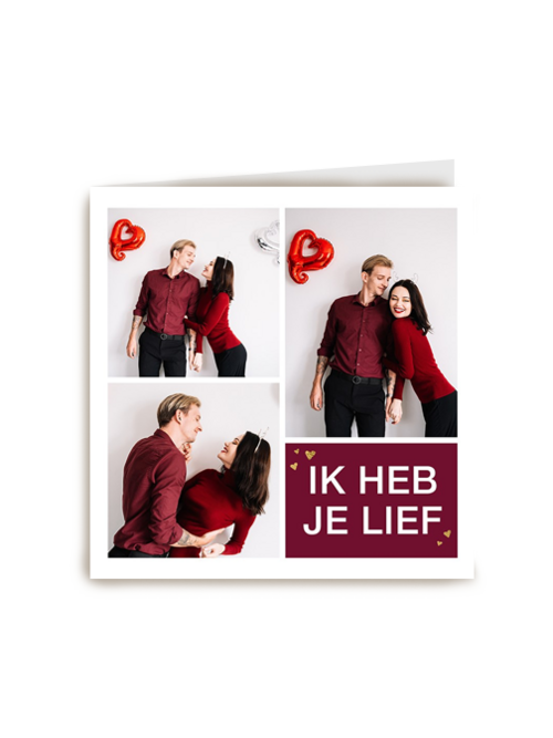Kaart Hallmark | Liefde Valentijn | Valentijnskaart Foto Ik Heb Je Lief
