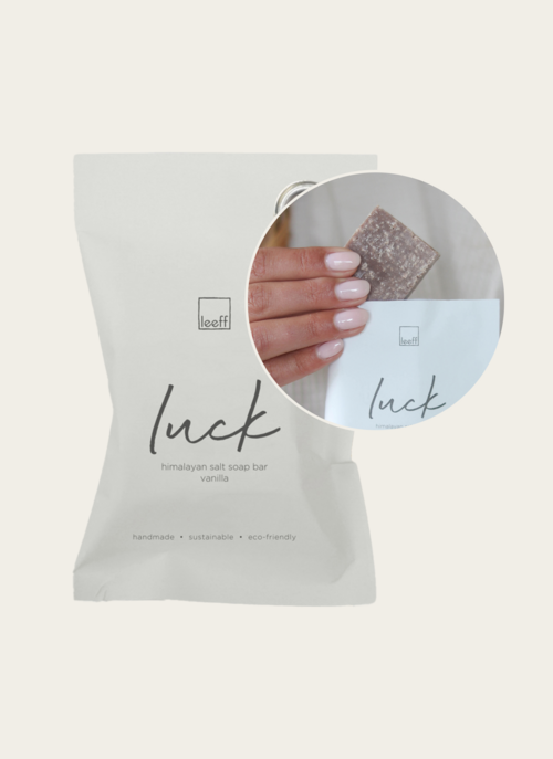 Leeff Himalayan Salt Soap Bar Luck Vanilla Cadeau Beauty |