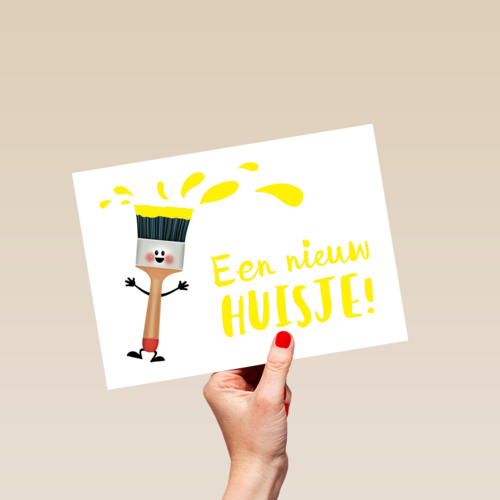 een nieuw huisje kwast