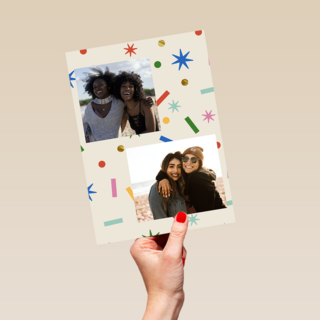 Fotokaart Confetti