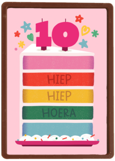 Hiep Hiep Hoera 10 jaar meisje