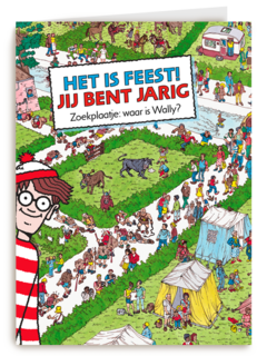 verjaardag kaart kind waar is wally