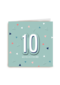 verjaardag kaart stijlvol leeftijd 10
