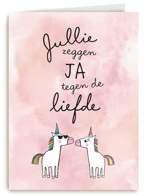 Kaart Hallmark | Felicitatie Huwelijk Verloving | Jullie Zeggen Ja Tegen De Liefde