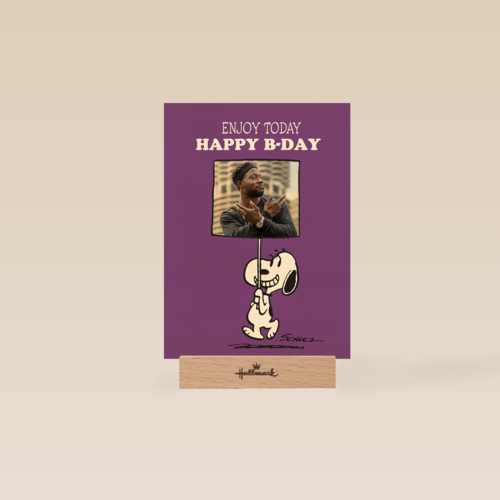 Peanuts Happy Bday Fotokaart