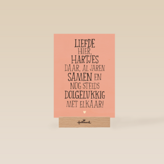 al jaren samen en nogsteeds dolgelukkig kaart