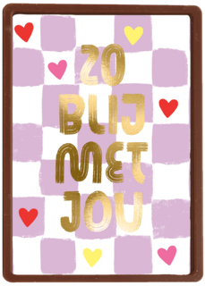 Valentijn Zo Blij Met Jou paars