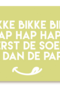 sporta op kamp kaart eerst de soep en dan de pap