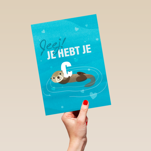 zwemdiploma kaart jeej je hebt je c