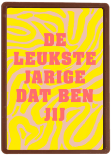 verjaardag kaart hip patroon de leukste jarige dat ben jij